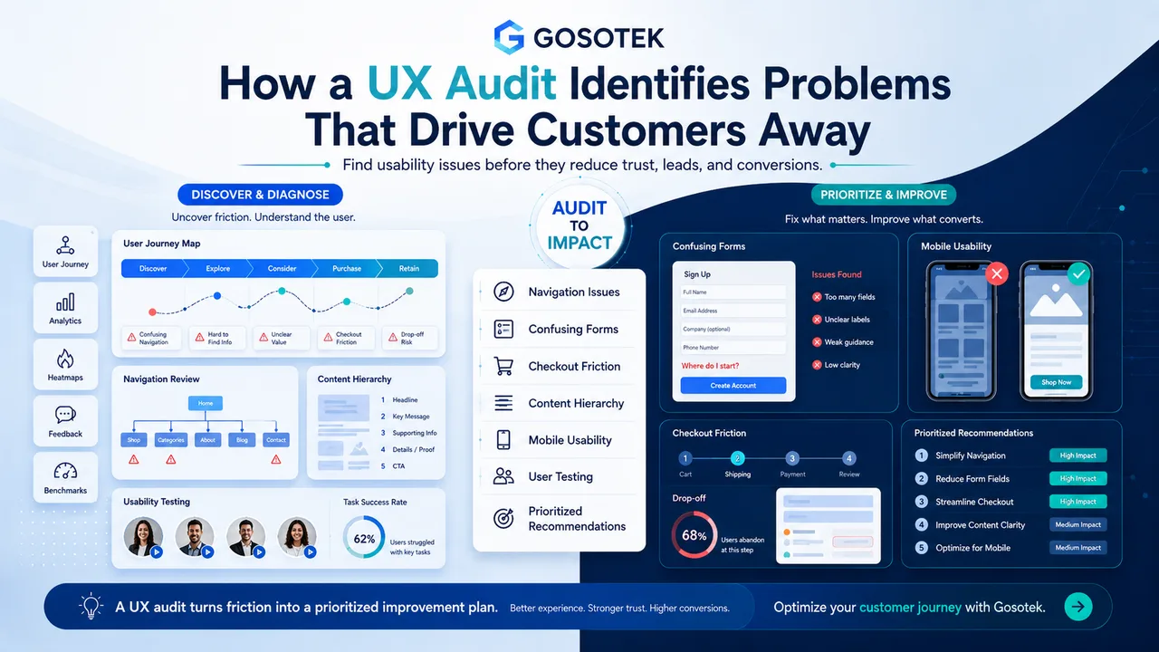 How a UX Audit Identifies Problems That Drive Customers Away